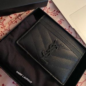 Saint Laurent black cardholder